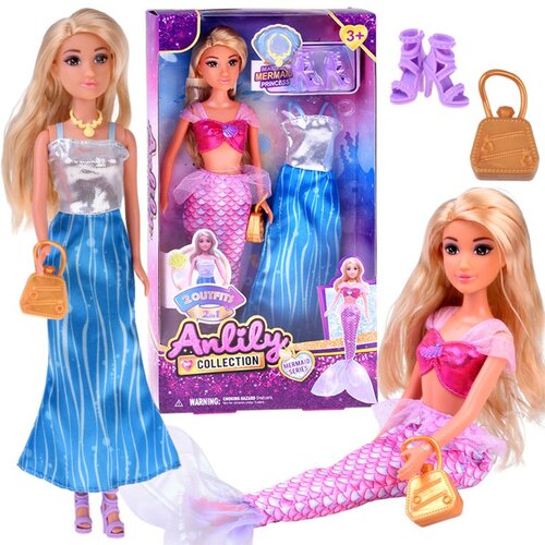 Anlily 2-u-1 lutka princeza sirena + dodaci ZA5708 Cijene