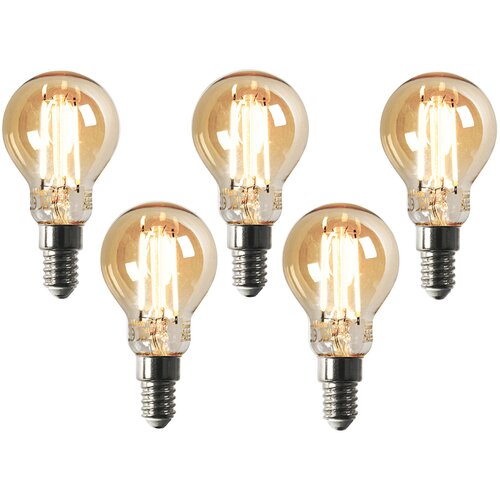 LUEDD Komplet 5 Smart E14 zatemnitev v Kelvin LED svetilka P45 goldline 4.9W 470 lm 1800-4000K Cene