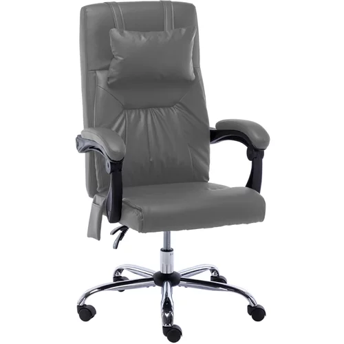 Masažna uredska stolica od umjetne kože antracit