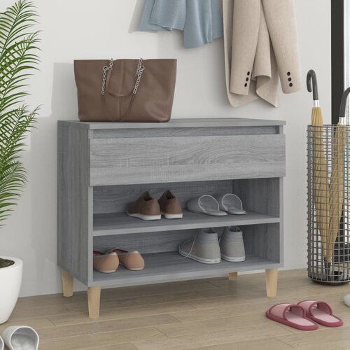 vidaXL Omarica za čevlje siva sonoma 70x36x60 cm inženirski les Cene