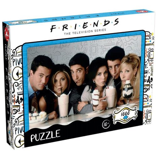 Winning Moves Puzzle Friends Matrimonio 1000 Pezzi - Con Poster Gratis, Dimensioni 48x68 Cm
