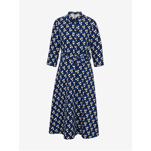 Orsay Black and Blue Ladies Patterned Dress - Women Slike