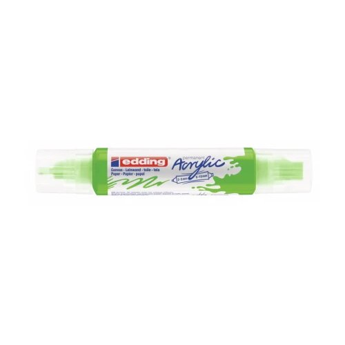  Akrilni marker E-5400 double-liner sa dva vrha Edding limun zelena Slike