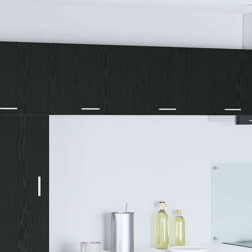 Viseći ormarić 2 pcs Crni hrast i bijela 50 x 31 x 40 cm Cene