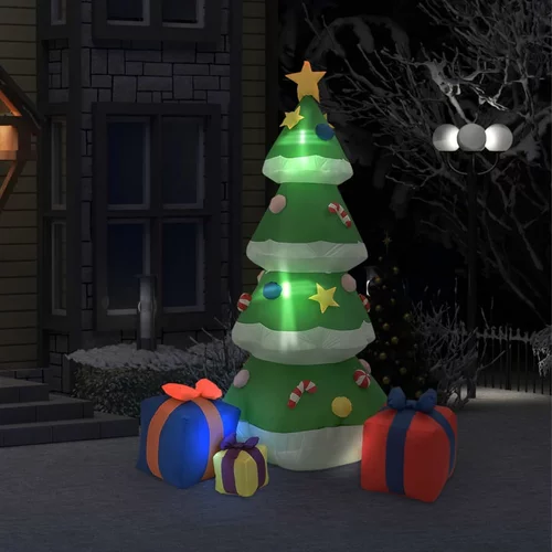 Ukrasno božićno drvce na napuhavanje LED 240 cm