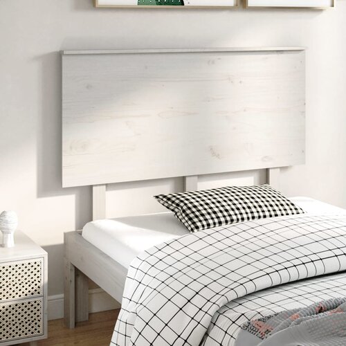 vidaXL Uzglavlje za krevet bijelo 124x6x82,5 cm od masivne borovine Cijene