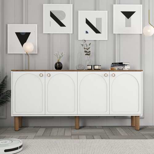 Hanah home Konzolni sto Bohem 848, 180x84x35 cm, Bijela Slike