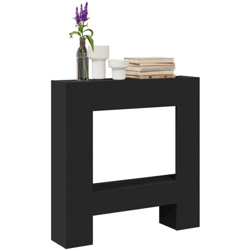  Okvir za kamin crni 81x18x82 cm od konstruiranog drva Cijene