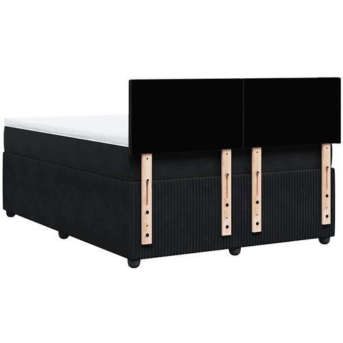  Krevet s oprugama i madracem crni 140x200 cm bar&amp;scaron;unasti Slike
