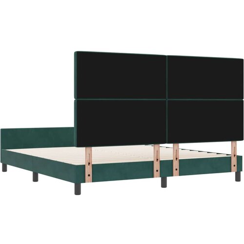 VidaXL krevet u tamnozelenoj boji 180x200 cm Bar&amp;scaron;un Slike