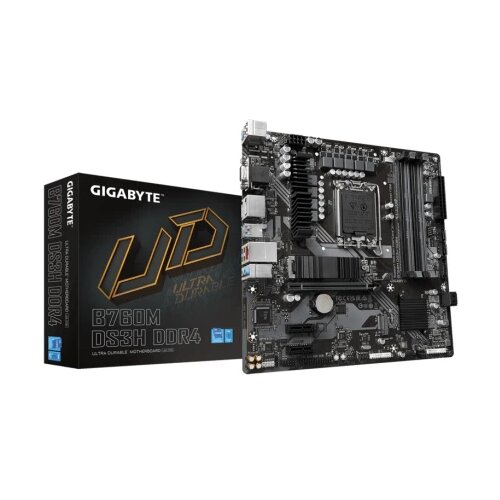 Gigabyte MB B760M DS3HLGA1700; 4xDDR5; 2xM.2, 4xSATA6xUSB; VGA, HDMI, 2xDP; mATX Cijene