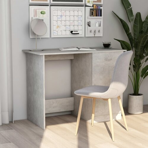 VidaXL Radni stol siva boja betona 100 x 50 x 76 cm od iverice Slike