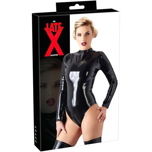 Latex - ženski bodi dugih rukava (crni) Cijene