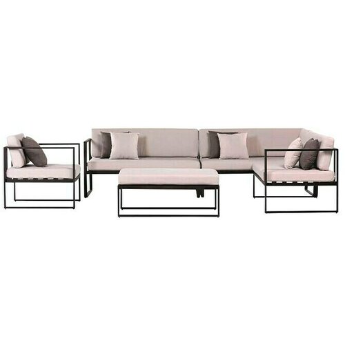 SENSUM Set lounge namještaja (5 -dij., Aluminij, Crne boje) Cijene