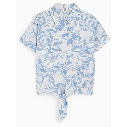 CA ženska bluza, cvetna, plavo-bela Cene