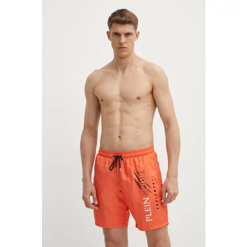 Plein Sport Kopalne kratke hlače oranžna barva