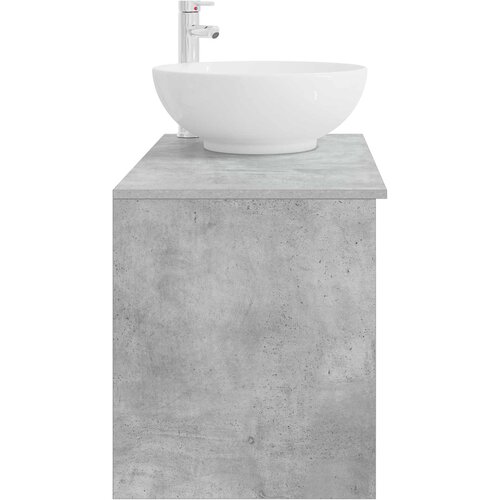  Set namje&amp;scaron;taja za kupaonicu 2 kom. Betonska siva 49,5 x 44,5 x 80 cm Slike