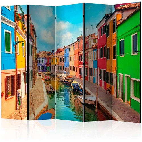  Paravan u 5 dijelova - Colorful Canal in Burano II [Room Dividers] 225x172 Cijene