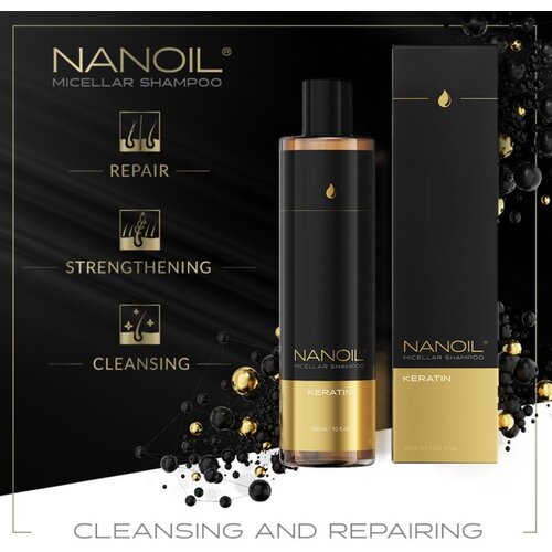 Nanoil Keratin krepilni micelarni &amp;scaron;ampon s keratinom 300 ml Slike