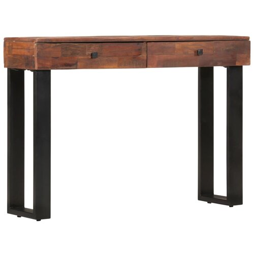 VidaXL Konzolna mizica 110x30x76 cm trden predelan les Slike