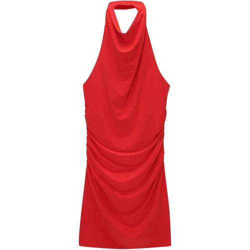 Pull&Bear Koktel haljina crvena