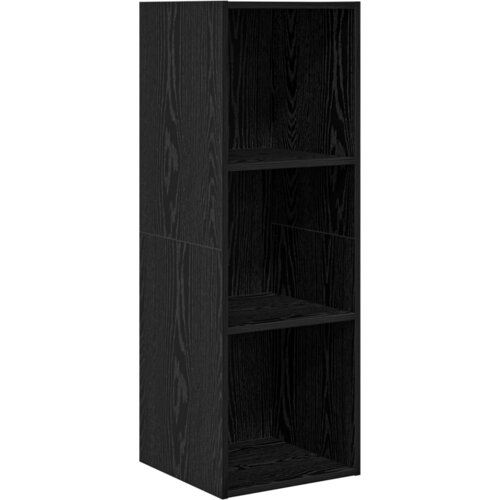  Set TV stalka s policom Zidne s pohranom 3 pcs Crni hrast 37 x 37 x 142.5 cm Slike