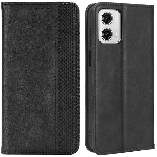 INORCO Za Motorola Moto G 5G (2023) retro PU usnjena prevleka, stojalo, denarnica, magnetna torbica za telefon proti praskam, (22036183) Cene