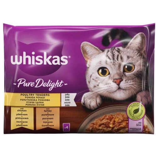 Whiskas Kesica Pure delight govedina 4 x 85 g Cene
