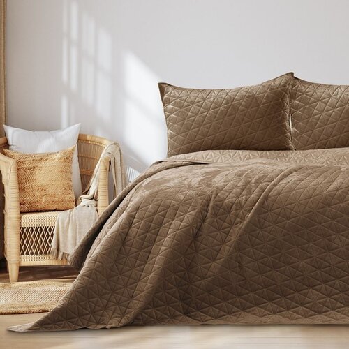 AmeliaHome Prekrivač Laila 170x270 cm, cappuccino Slike