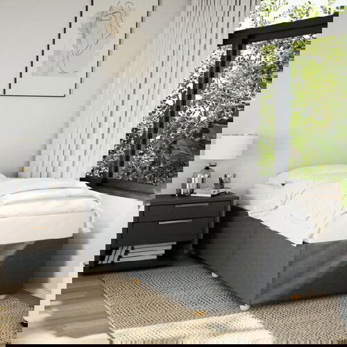  The Living Store Posteljni okvir temno siv 80x200 cm blago - Posteljni Okvir, (21497001) Slike