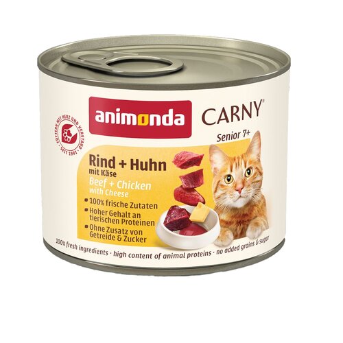  Ekonomično pakiranje animonda Carny senior 24 x 200 g - Govedina, piletina i sir Cijene