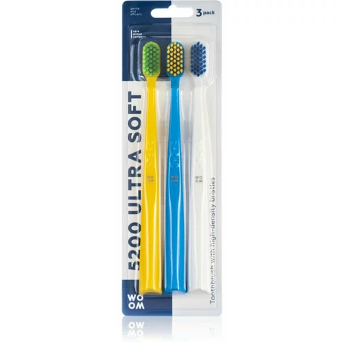 WOOM Toothbrush 5200 Ultra Soft zobne ščetke 3 kos