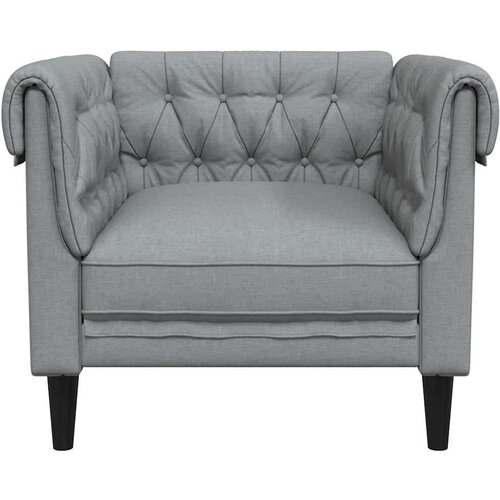  Chesterfield sofa stolica Svjetlosiva 78.5 x 74.5 x 74.5 cm Slike