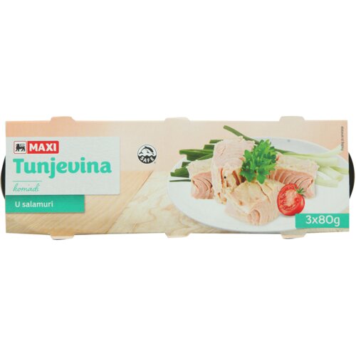 Premia tunjevina komadi u salamuri 3x80g Slike