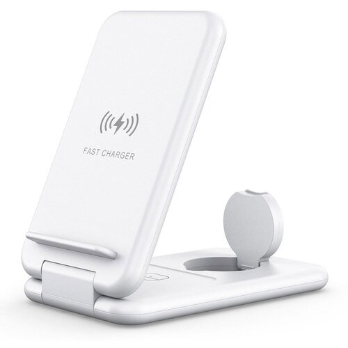  Bezicni punjač B-13 3u1 za iPhone/Airpods/Apple Watch 15W beli Cene
