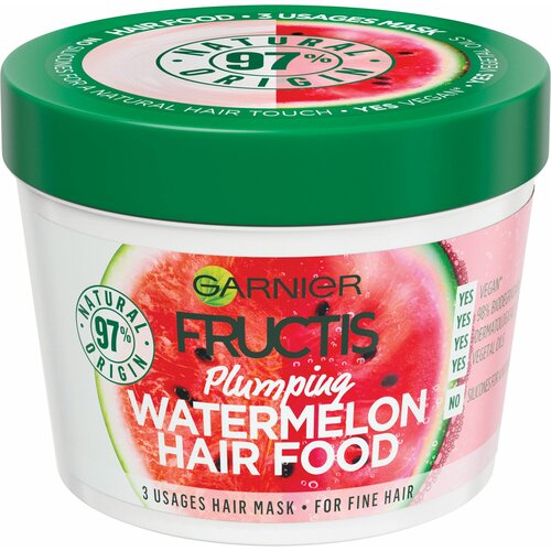 Garnier fructis hair food watermelon maska za kosu 390 ml Slike