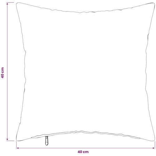  Presvlaka za jastuk 6 pcs HEERLEN Crna 40 x 40 cm Flanel Slike