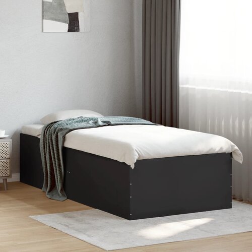 Furnova Posteljni okvir črn 90x200 cm inženirski les, (21934340) Slike