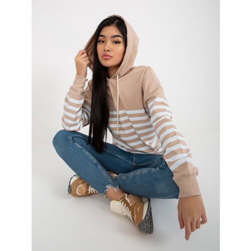 RUE PARIS Sweatshirt-LO-BL-DY-28.01-white-beige Cene