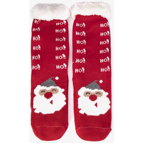 Gemre Red insulated socks with Santa Lima Slike