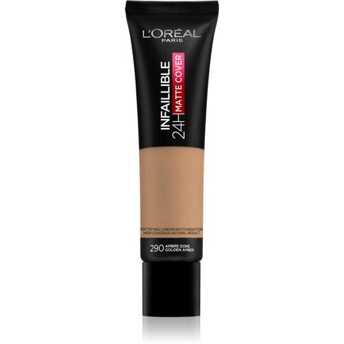 L´Oréal Paris Infallible 24H Matte Cover dolgoobstojen tekoči puder z mat učinkom 290 Golden Amber 30 ml Cene