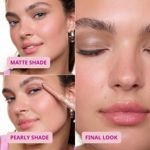 Essence BLUR NUDE senčila za oči v svičniku odtenek 06 Iced Mocha 1.2 g Slike