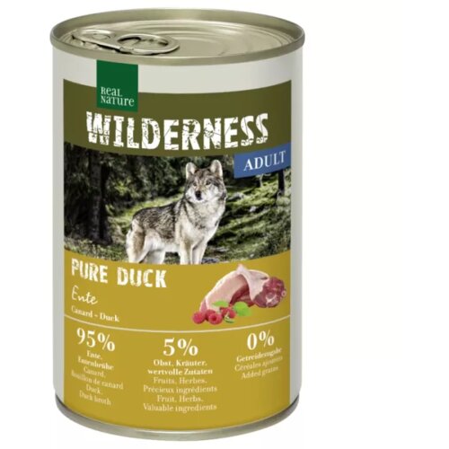 Real Nature Wilderness Adult Pure Duck raca 400g konzerva Cene