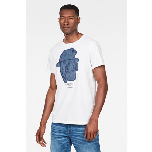 G-star T-shirt - Graphic 10 r t s\s white-dark blue Cene