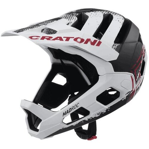 Cratoni kolesarska čelada Madroc Fullface, 58-61 cm, bela Slike