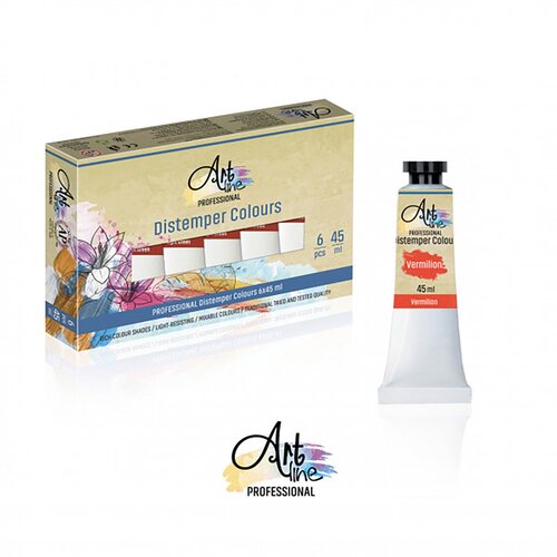 Artline Tempera vermilion crvena 6kom 45ML Cene