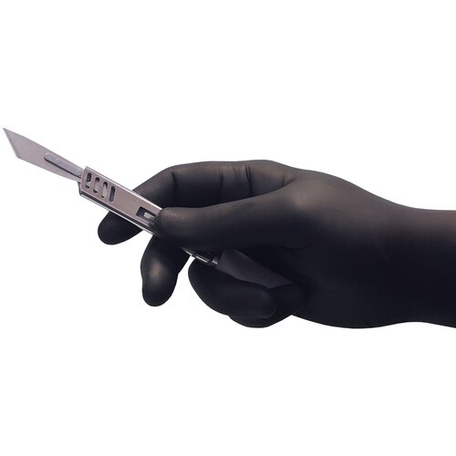 Zarys easyCARE Nitrile Gloves Powder-Free Black 100 pack L Cene