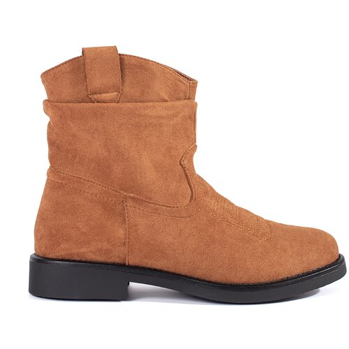 Shelvt Brown suede cowboy boots for women Cene