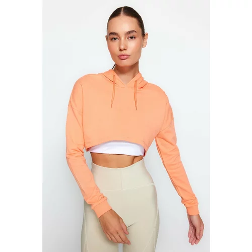 Trendyol Sweatshirt - Orange - Oversize