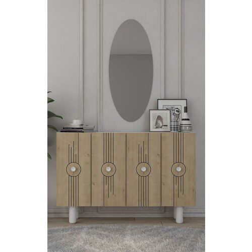 Hanah home konzolni sto Fraud Bohem KM120, 120x75x29.6 cm, Boje hrasta Slike